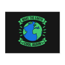 Make the Earth Cool Again environmental Meme Postcard