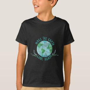 Make The Earth Cool Again - Watercolor Environment T-Shirt
