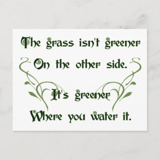 Make the Grass Greener Postcard