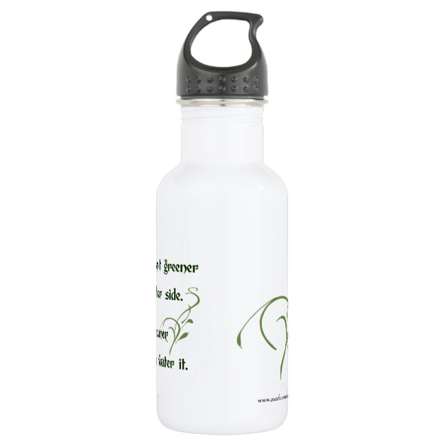 Make the Grass Greener Stainless Steel Water Bottle (Front)