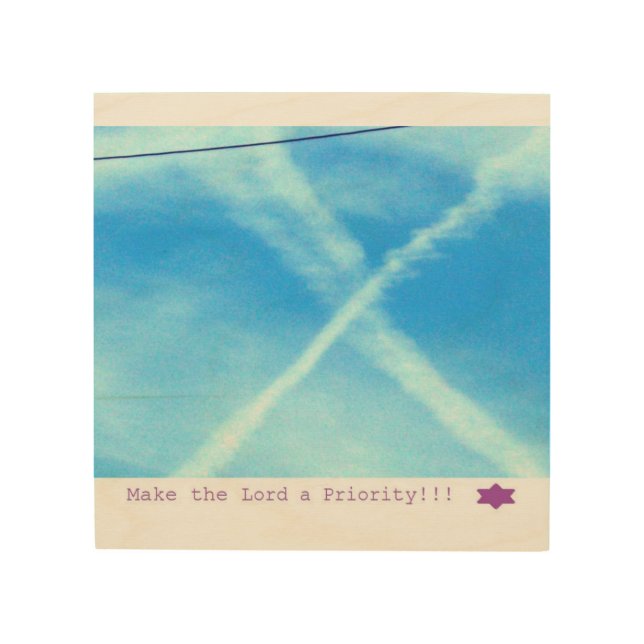 Make The Lord A Priority Wood Wall Art (Front)