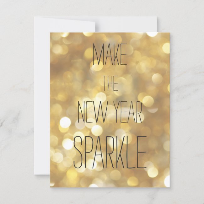 Make the New Year Sparkle - Gold Glam New Year