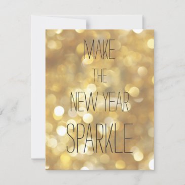 Make the New Year Sparkle  - Gold Glam New Year