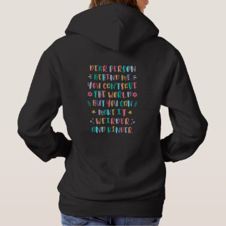 Make the world weirder and kinder hoodie