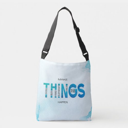 Make Things Happen _ Funky Blue Mix Edition  Crossbody Bag