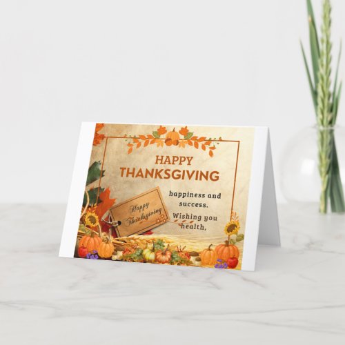 Make this Thanksgiving Special with a Heartfelt  Thank You Card