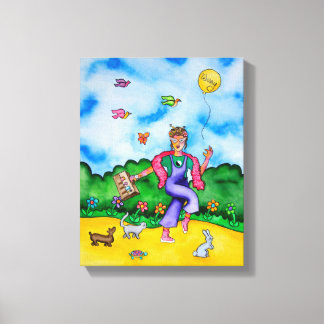 Make time for joyous moments by Rita Loyd Canvas Print