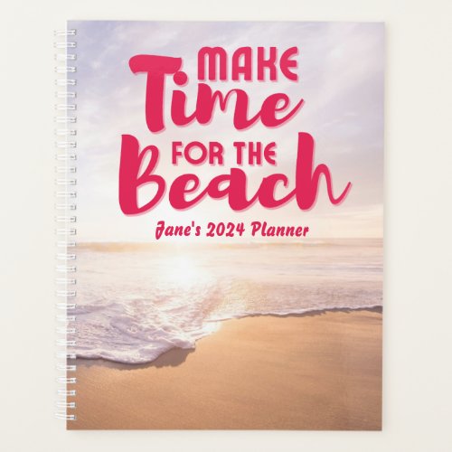 Make Time for the Beach Personalized Planner
