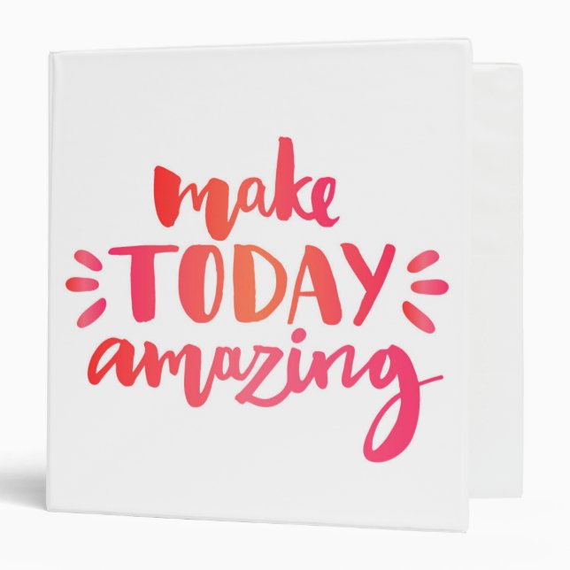 Make Today Amazing 2 Binder (Front/Inside)