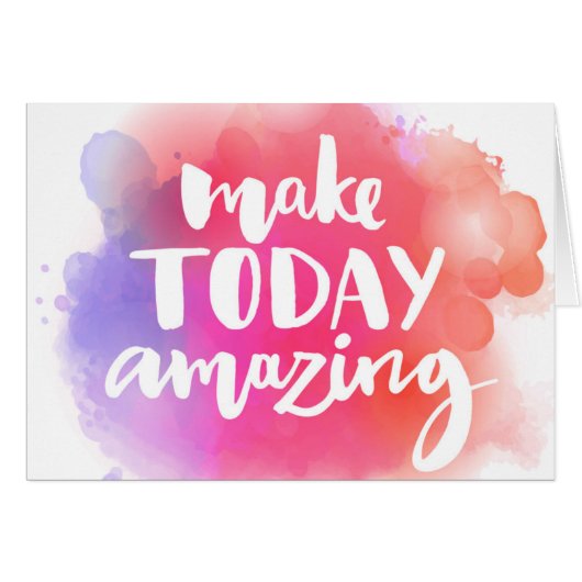 Make Today Amazing Cards (Front Horizontal)