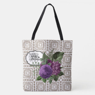 Make Today Amazing Geometric Floral Tote Bag