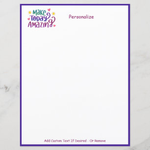 Make Today Amazing Inspirational Quote Personalize