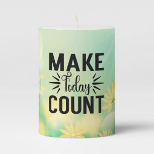 Make Today Count-68543 T-Shirt Pillar Candle
