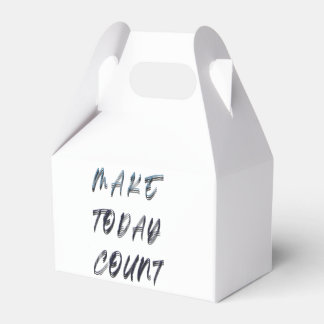make today count favor boxes