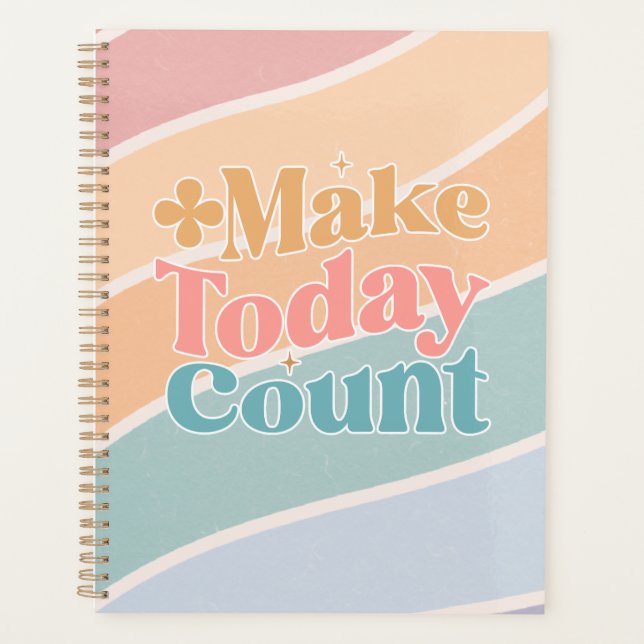 Make Today Count Inspirational Quote Planner (Front)