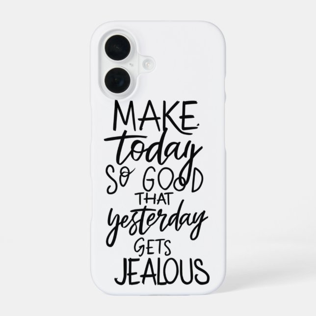 Make Today Count: Live with No Regrets Iphone Case (Back)