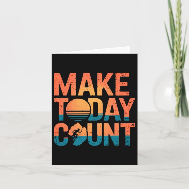 Make Today Count Not Tomorrow Sticker  Card (Front)