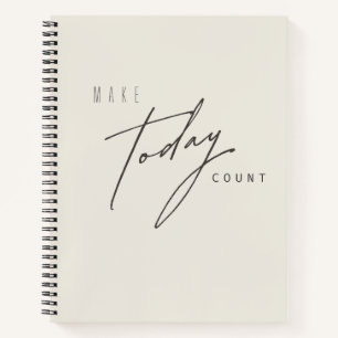 make. today. count. Notebooks & Journals