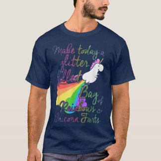 Make Today Glitter Filled Bag of Rainbows and Unic T-Shirt