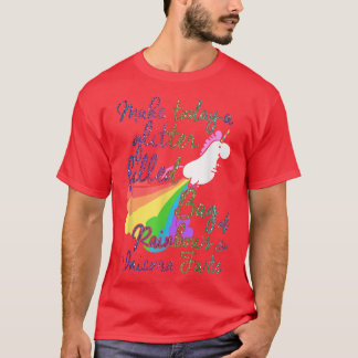 Make Today Glitter Filled Bag of Rainbows and Unic T-Shirt