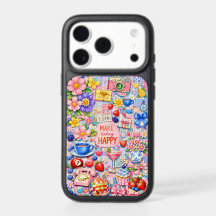 Make Today Happy Floral iPhone 17 Pro Case
