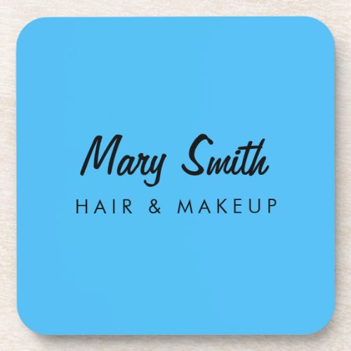 Make Up And Hair Cayman Blue Beverage Coaster