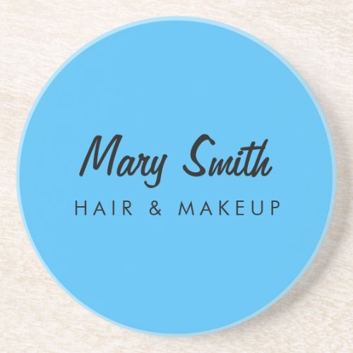 Make Up And Hair Cayman Blue Coaster