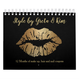 Make Up and Nail Stylist Coupon Promotion Calendar