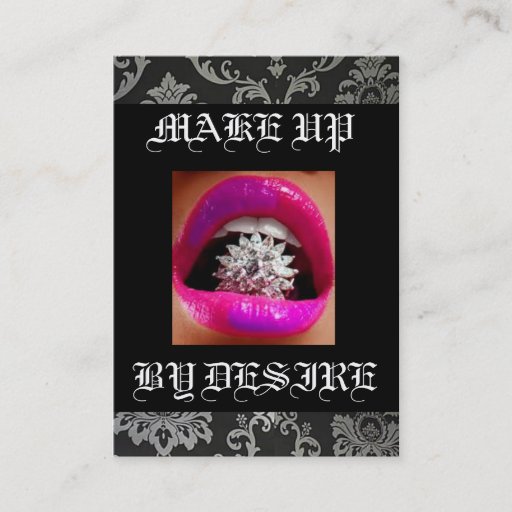 Customizable Make up Artist business card
