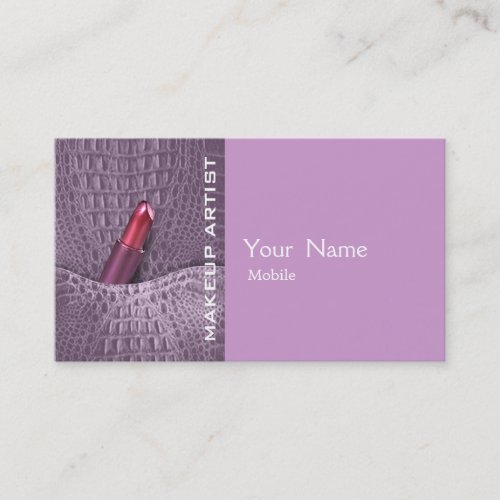 Make Up Artist Business Card Template