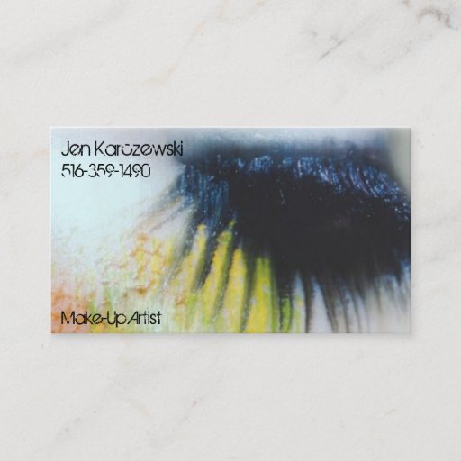 Customizable Make Up Artist Business Card