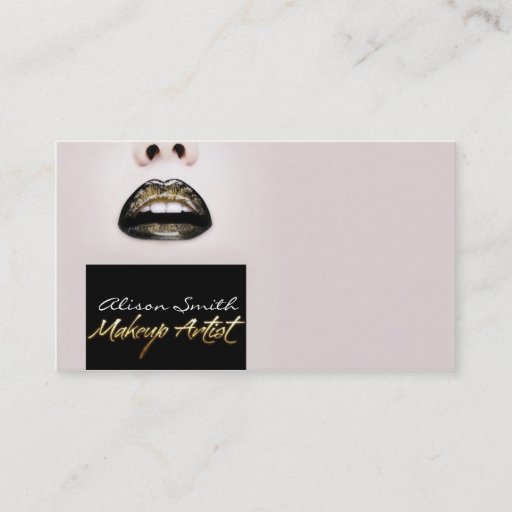 Customizable Make up Artist Business Card Template