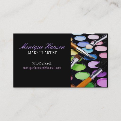 Customizable Make-Up Artist Business Card