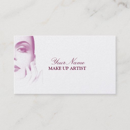 Customizable Make Up Artist Business Card