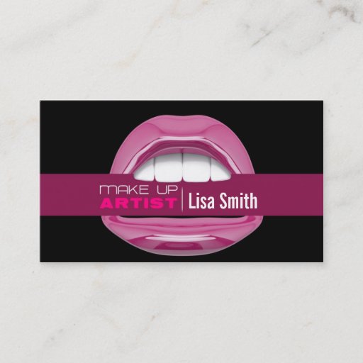 Customizable Make up Artist Business Card