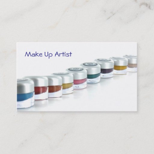 Customizable Make Up Artist Business Card Template