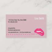 Make up Artist Business Card (Back)