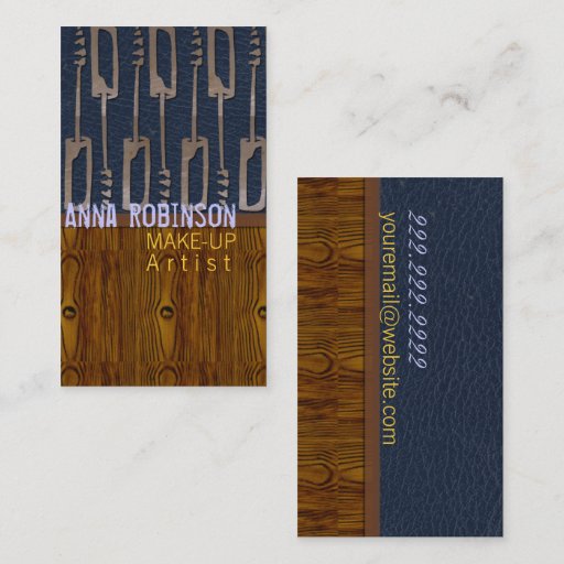 Customizable Make-up Artist Business Card Template