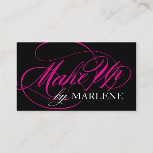 Customizable Make Up Artist Business Card
