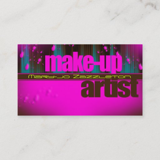 Customizable Make-up Artist Business Card