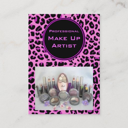 Customizable Make Up Artist Business Card