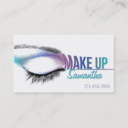 Customizable Make up artist business card Makeup artist