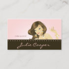 Make up Artist Business Card Pink Woman