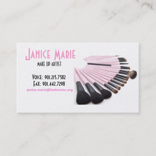 Make-Up Artist Business Card Sample II