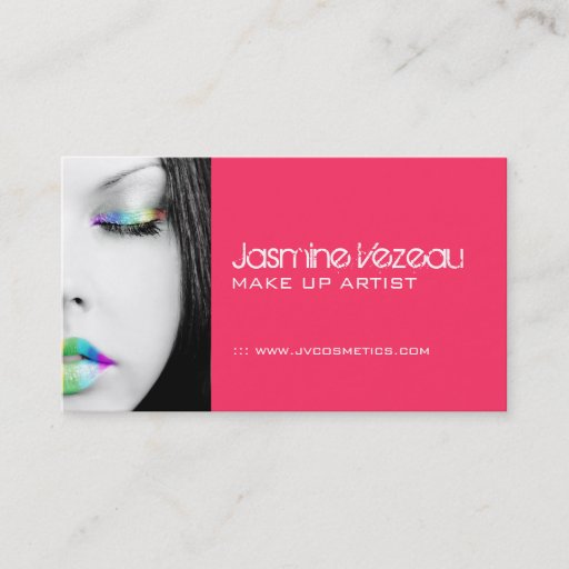 Customizable Make-Up Artist Business Cards
