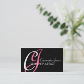 Make-Up Artist Business Cards (Standing Front)