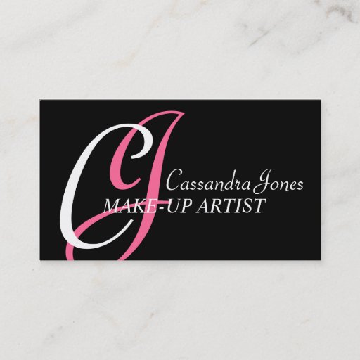 Customizable Make-Up Artist Business Cards