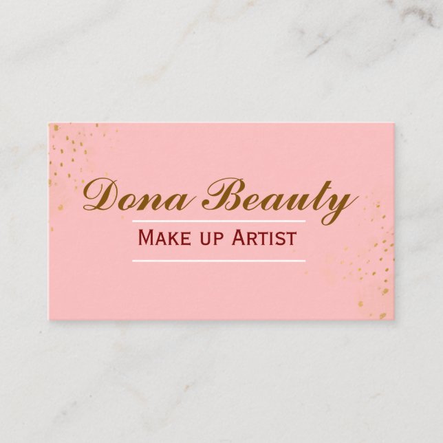 Make Up Artist Business cards  (Front)