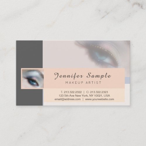 Make up Artist Cosmetologist Silk Finish Luxury Business Card