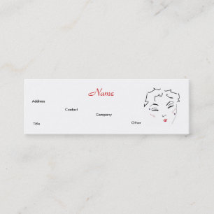 Make-up Artist Diva Lips I Mini Business Card